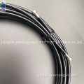 3.18mm Aircraft Cable 4.76mm BLACK TPU COATED GYM STEEL CABLE Manufactory